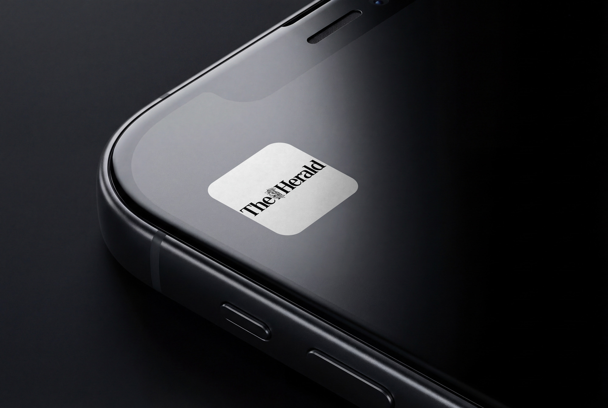 The Herald app icon on a smartphone home screen