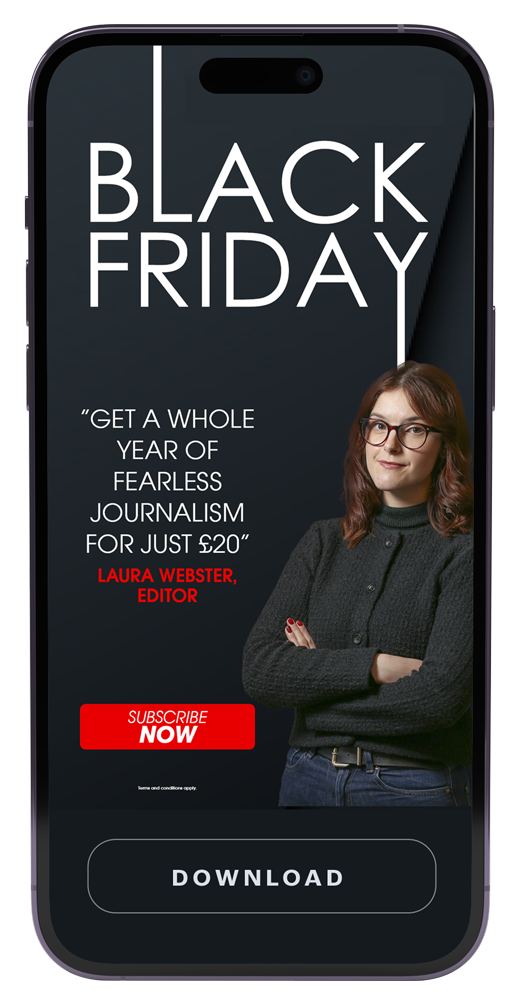 Black Friday display ad on iPhone