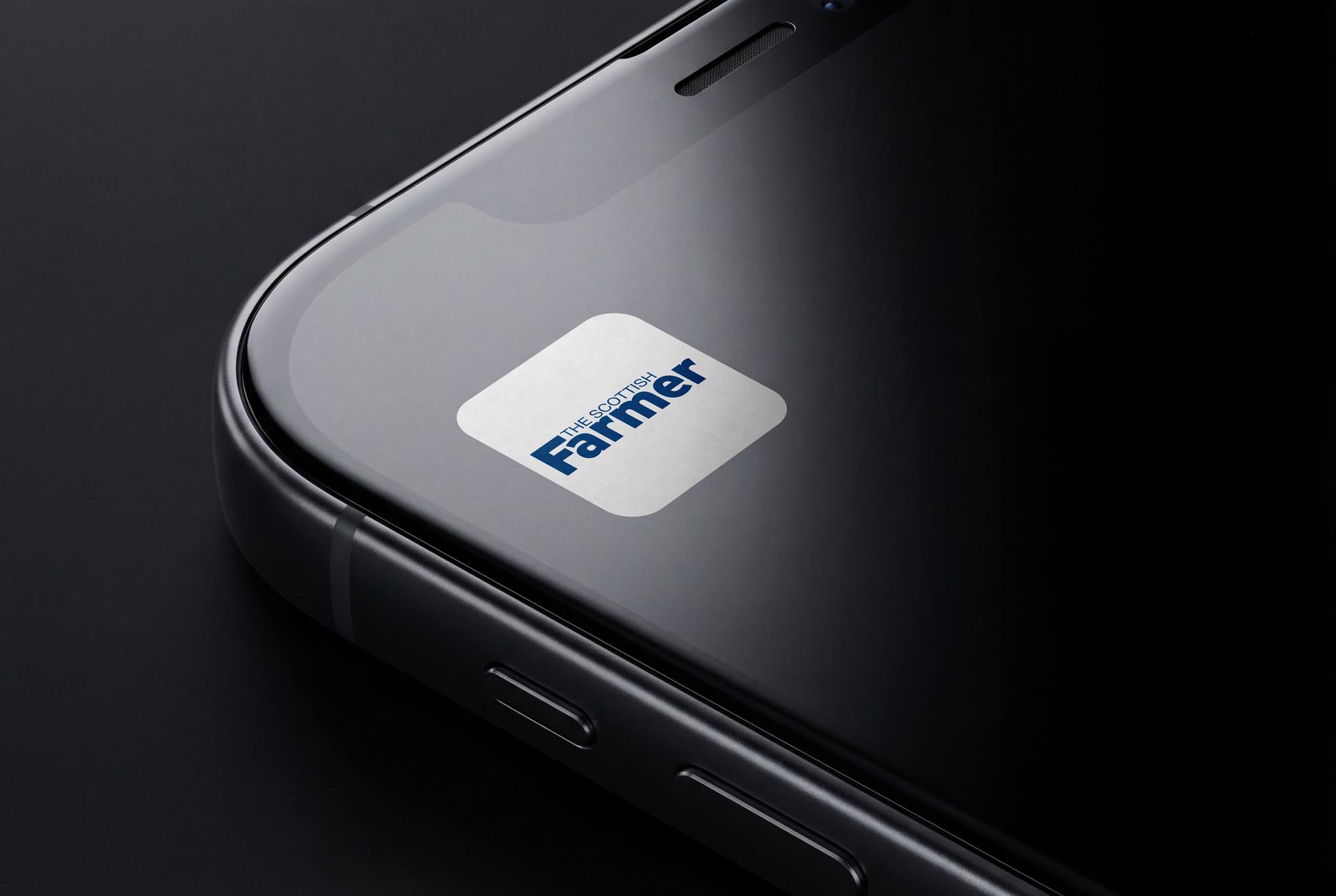 The Scottish Farmer app icon on a smartphone home screen